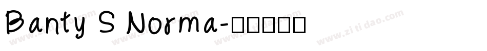 Banty S Norma字体转换